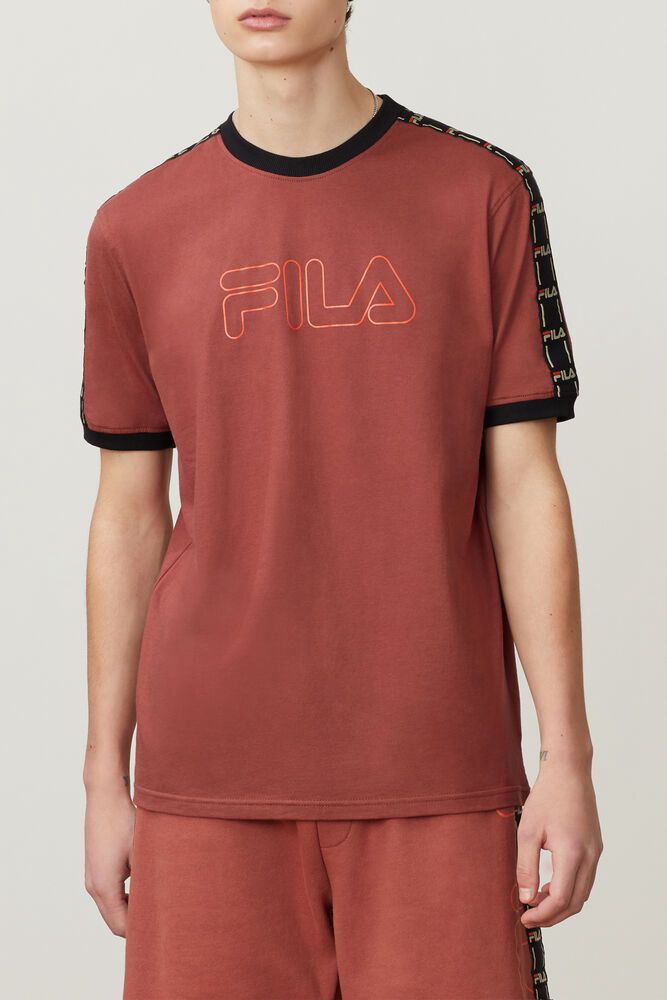 Fila T Skjorte Herre Rød Thebe 359746-MUE